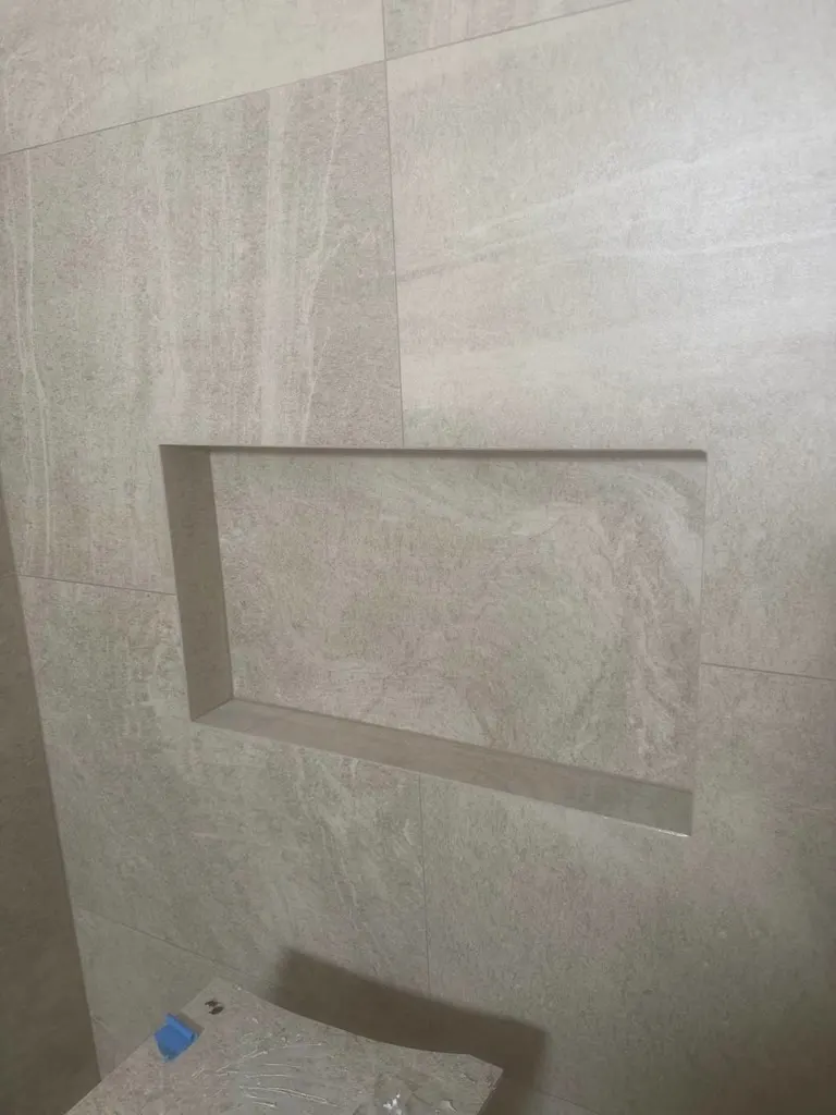 Shower niche and wall tile install in Issaquah